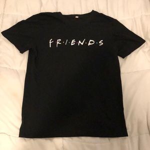 •friends• cute basic black tee